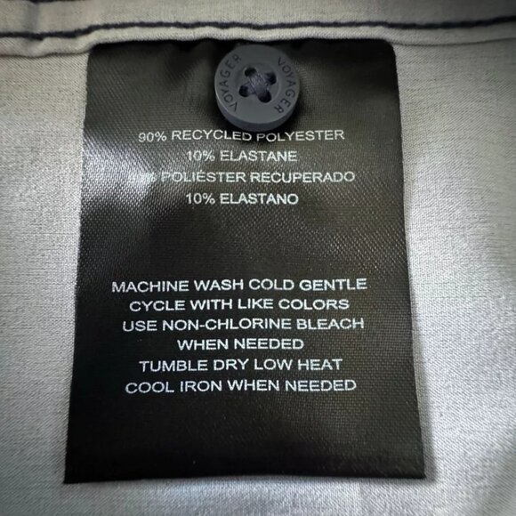 Men's Shirt Small Blue Voyager Short Sleeve Button Up Sml S Casual Office Comfy - Picture 7 of 7